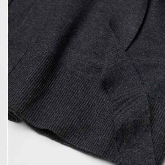 *H&M Dark Grey Cardigan with Tie Belt - Picture 4 of 8